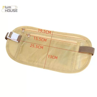 PlumHOUSE Túi Thắt Lưng Thể Thao Unisex – Ví Ẩn, Chống Trộm, Siêu Mỏng Du Lịch & Điện Thoại 34.800đ 5