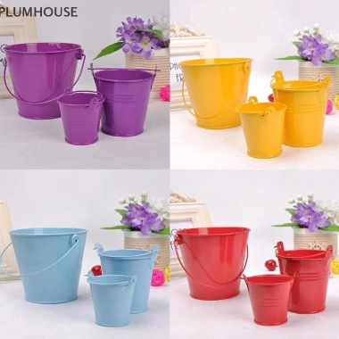 PlumHOUSE Xô Kẹo Kim Loại Nhiều Màu - Pails Keg Tiệc Cưới DIY VN, Giá Ưu Đãi 44.330₫