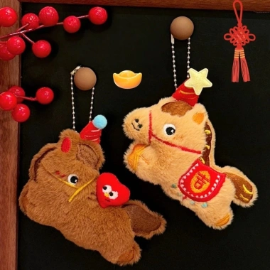Plushie Móc Khóa CHARMENTT - Pony Dễ Thương, May Mắn Cung Hoàng Đạo, Trang Trí Túi Học - 56.100₫ 4