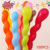 PNPIA 100 Bóng Dài Xoắn Ốc Nhiều Màu - Trang Trí Đám Cưới Sinh Nhật Giá 69.984 VND 2