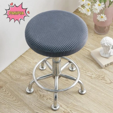 Pnpia Ghế Bọc Tròn Lông Cừu Đàn Hồi - Chống Bẩn, Bảo Vệ Barstool & Nhà Ăn
