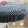 Pnpia Ghế Bọc Tròn Lông Cừu Đàn Hồi - Chống Bẩn, Bảo Vệ Barstool & Nhà Ăn 7
