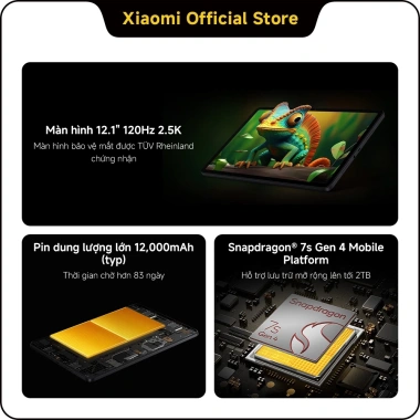 POCO Pad M1 8GB+256GB màn hình 12.1 120Hz 2.5K, Snapdragon 7s Gen4, 7.99 tr 3 POCO Pad M1 8GB+256GB màn hình 12.1 120Hz 2.5K, Snapdragon 7s Gen4, 7.99 tr 3