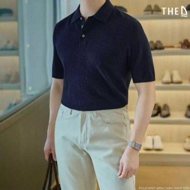 Polo Knit The D chất liệu cao cấp, regular fit, size M-2XL, giảm giá 22% chỉ 699.000₫