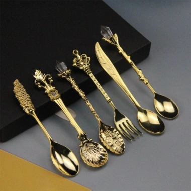 POOP 6 Miếng Thìa Cà Phê Thanh Lịch – Bộ Kẽm Hợp Kim, Đồ Ăn Phụ Kiện, Giá Ưu Đãi 100.522₫