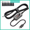 POOP Điện áp linh hoạt USB C DC5.521 Dây cáp chuyển đổi 8 đầu hoán đổi 284.354₫