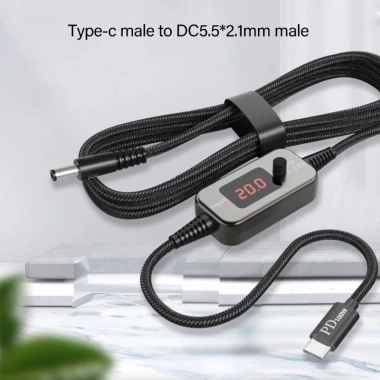 POOP Điện áp linh hoạt USB C DC5.521 Dây cáp chuyển đổi 8 đầu hoán đổi 284.354₫ 3