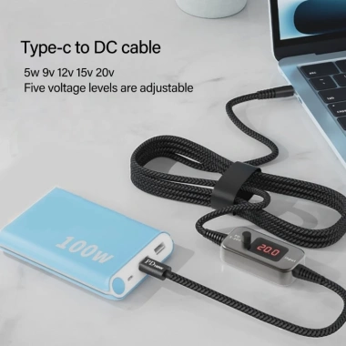 POOP Điện áp linh hoạt USB C DC5.521 Dây cáp chuyển đổi 8 đầu hoán đổi 284.354₫ 6