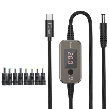 POOP Điện áp linh hoạt USB C DC5.521 Dây cáp chuyển đổi 8 đầu hoán đổi 284.354₫ 7