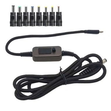 POOP Điện áp linh hoạt USB C DC5.521 Dây cáp chuyển đổi 8 đầu hoán đổi 284.354₫ 10