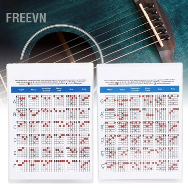 Poster Hình Ảnh Hợp Âm Guitar Chuyên Nghiệp Freevn Dành cho Người Học, Giảm 20% 2
