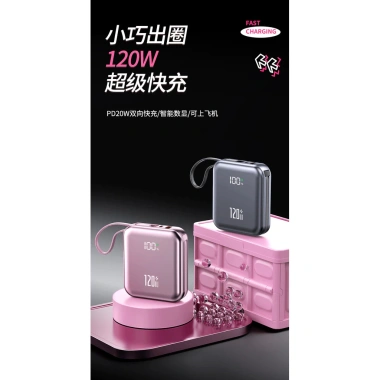 Power Bank 120W 2.0A 20.000mAh Siêu Nhanh Cáp Sạc, Dung Lượng Lớn, Nhỏ Gọn, In Logo - Giá Ưu Đãi 481.104₫ 9 Power Bank 120W 2.0A 20.000mAh Siêu Nhanh Cáp Sạc, Dung Lượng Lớn, Nhỏ Gọn, In Logo - Giá Ưu Đãi 481.104₫ 9