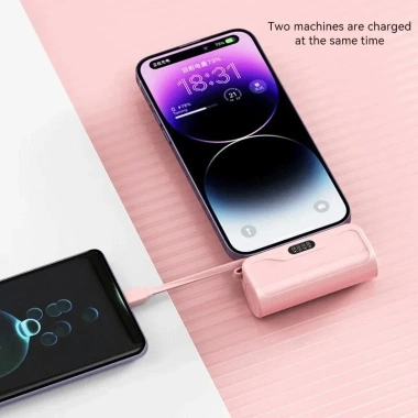 Power Bank Capsule Mini 5.000mAh Wireless Sạc nhanh Pin ngoài khẩn cấp cho iPhone Type-C - Giá ưu đãi 284.571₫