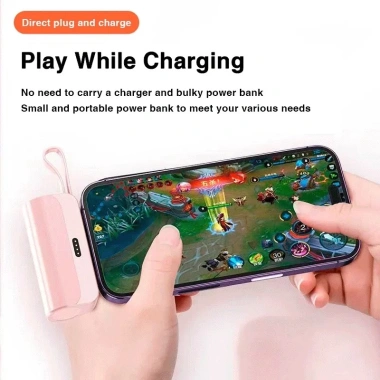 Power Bank Capsule Mini 5.000mAh Wireless Sạc nhanh Pin ngoài khẩn cấp cho iPhone Type-C - Giá ưu đãi 284.571₫