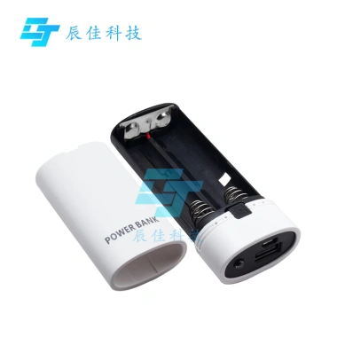 PowerBank Case Pin 18.650 Thiết Kế Tháo Rời Đèn Báo Điện Thoại Thông Minh Trắng Đen