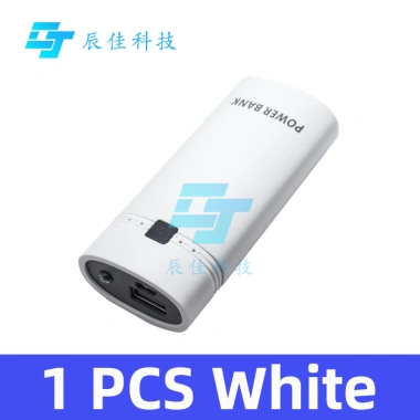 PowerBank Case Pin 18.650 Thiết Kế Tháo Rời Đèn Báo Điện Thoại Thông Minh Trắng Đen