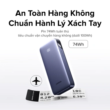 Powerbank UGREEN 20.000mAh 30W PD PPS 25W Sạc nhanh 4 cổng iPhone Android - 669.000₫ 6 Powerbank UGREEN 20.000mAh 30W PD PPS 25W Sạc nhanh 4 cổng iPhone Android - 669.000₫ 6