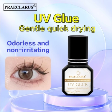 PRAECLARUS Keo dán mi UV/LED sấy nhanh, kích ứng thấp, chống thấm, nối mi - 49.500₫