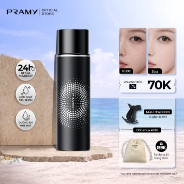 PRAMY Xịt Khóa Lớp Nền Cố Định 100ml Kiềm Dầu Cấp Ấm Lớp Nền Lâu Trôi Da Dầu