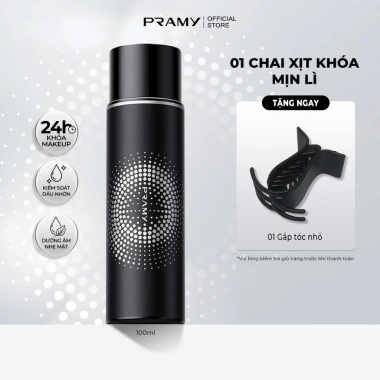PRAMY Xịt Khóa Lớp Nền Cố Định 100ml Kiềm Dầu Cấp Ấm Lớp Nền Lâu Trôi Da Dầu