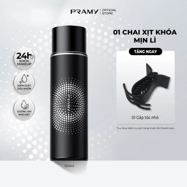 PRAMY Xịt Khóa Nền Makeup Tia Sương Mềm Mại 100ml - Khóa Chặt, Dưỡng Da, 169k