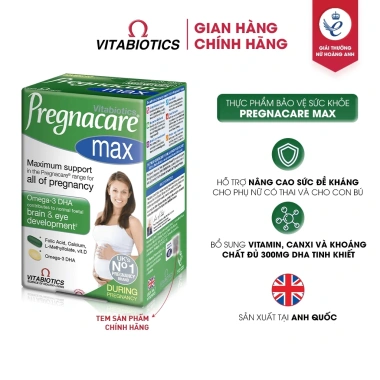 PREGNACARE MAX Vitabiotics – Thực phẩm bổ sung vitamin, khoáng chất cho bà bầu & bé bú 3 PREGNACARE MAX Vitabiotics – Thực phẩm bổ sung vitamin, khoáng chất cho bà bầu & bé bú 3