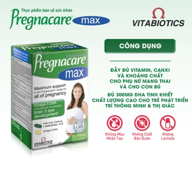 Pregnacare Max Vitamin cho Phụ Nữ Mang Thai & Cho Con Bú - 84 viên Beautimax8, Giá 689.000 VND 3 Pregnacare Max Vitamin cho Phụ Nữ Mang Thai & Cho Con Bú - 84 viên Beautimax8, Giá 689.000 VND 3