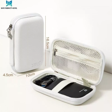 PU Cáp Dữ Liệu Túi Vỏ Cứng cho Power Bank - Chống Sốc, Nén, Bảo Quản Đĩa Cứng 5 PU Cáp Dữ Liệu Túi Vỏ Cứng cho Power Bank - Chống Sốc, Nén, Bảo Quản Đĩa Cứng 5