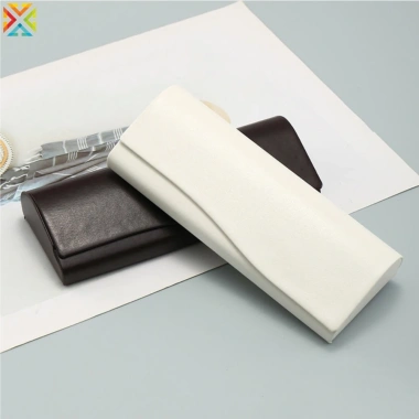 Pu hộp đựng mắt kính da màu trơn chất lượng cao - Giá ưu đãi 53.492 VND