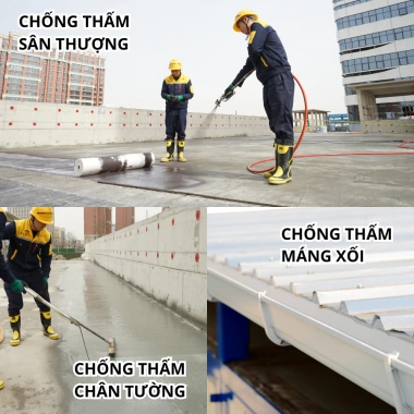 PU360 Chống Thấm Đa Năng 5Kg - Bảo Vệ Tường, Trần, Sàn Bê Tông, Gạch Men, Bể Nước, Hồ Cá - Giá Ưu Đãi 525k 4