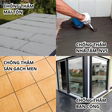 PU360 Chống Thấm Đa Năng 5Kg - Bảo Vệ Tường, Trần, Sàn Bê Tông, Gạch Men, Bể Nước, Hồ Cá - Giá Ưu Đãi 525k 5