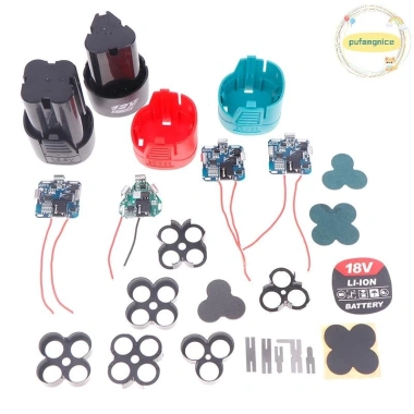 Pufangnice 1 Bộ Dụng Cụ Điện 12‑18V 18.650 Hộp Lithium Máy Khoan Tay Li‑ion Bảo Vệ VN