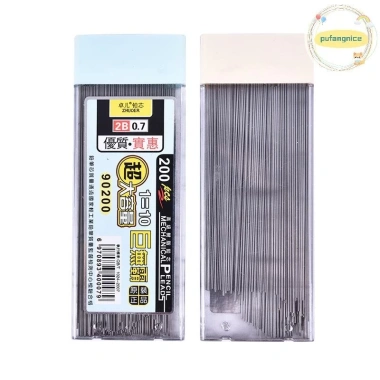 Pufangnice 200 Cái Hộp Chì 2B - Bút Chì Cơ Nạp Lại Tự Động, Chì Mới VN 6