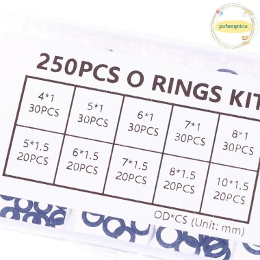 Pufangnice 250 Cái NBR Seal Ring Kit O-Ring Nitrile Gasket Niêm phong Giá 71.280 VND 8 Pufangnice 250 Cái NBR Seal Ring Kit O-Ring Nitrile Gasket Niêm phong Giá 71.280 VND 8