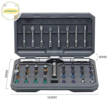 Pufangnice 42 trong 1 bộ tuốc nơ vít Ratchet từ tính tháo rời, T-Handle Magneticizer, mô‑men xoắn đa năng DIY 8 Pufangnice 42 trong 1 bộ tuốc nơ vít Ratchet từ tính tháo rời, T-Handle Magneticizer, mô‑men xoắn đa năng DIY 8