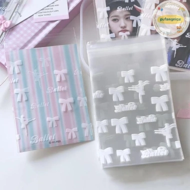 Pufangnice 50 Cái INS Ba Lê Photocard Bảo Vệ Kpop: Túi Opp Tự Dính Nơ In Hình, Bao Bì Quà Tặng, Giá 45.430₫ 5