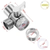 Pufangnice Adapter Vòi Hợp Kim Kẽm Diverter Van cho Bồn Rửa Nhà Bếp, Nhà Vệ Sinh & Phòng Tắm - Giá Ưu Đãi 63.140₫ 5