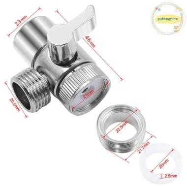 Pufangnice Adapter Vòi Hợp Kim Kẽm Diverter Van cho Bồn Rửa Nhà Bếp, Nhà Vệ Sinh & Phòng Tắm - Giá Ưu Đãi 63.140₫ 5 Pufangnice Adapter Vòi Hợp Kim Kẽm Diverter Van cho Bồn Rửa Nhà Bếp, Nhà Vệ Sinh & Phòng Tắm - Giá Ưu Đãi 63.140₫ 5