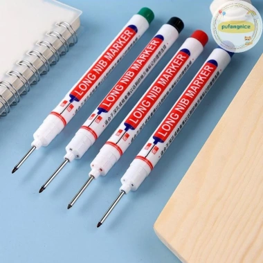 Pufangnice Bút đánh dấu dài gỗ đa năng cho phòng tắm, trang trí lỗ sâu, chỉ 35.310₫ 5