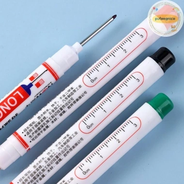 Pufangnice Bút đánh dấu dài gỗ đa năng cho phòng tắm, trang trí lỗ sâu, chỉ 35.310₫ 6