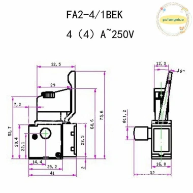 Pufangnice FA2 61BEK - Khóa nguồn máy khoan cầm tay, điều khiển tốc độ 220V6A, giá 60.170₫ 6 Pufangnice FA2 61BEK - Khóa nguồn máy khoan cầm tay, điều khiển tốc độ 220V6A, giá 60.170₫ 6