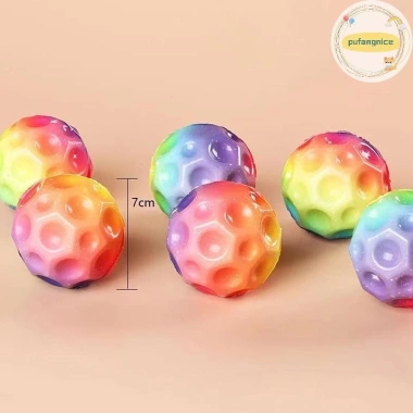 Pufangnice Galaxy Moon Spaceball - Đồ chơi trẻ em Bóng Nhảy Cao, An Toàn, 49.500₫ 5