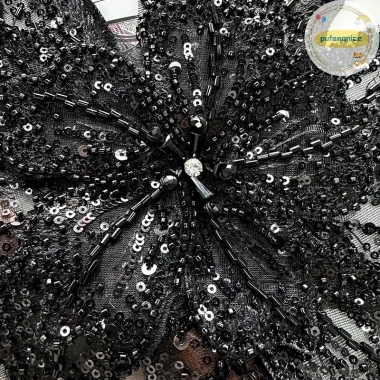 Pufangnice Hoa Ba Chiều Nhiều Lớp Organza Pha Lê Đính Ngọc Trai - Trâm Phụ Kiện Trang Trí VN Giá Ưu Đãi 91.850 VND 6