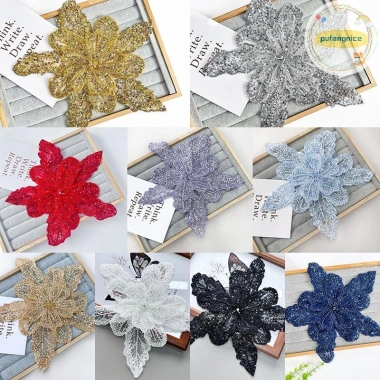 Pufangnice Hoa Ba Chiều Nhiều Lớp Organza Pha Lê Đính Ngọc Trai - Trâm Phụ Kiện Trang Trí VN Giá Ưu Đãi 91.850 VND 9