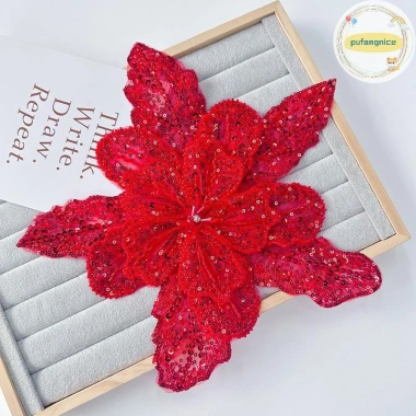 Pufangnice Hoa Ba Chiều Nhiều Lớp Organza Pha Lê Đính Ngọc Trai - Trâm Phụ Kiện Trang Trí VN Giá Ưu Đãi 91.850 VND 13