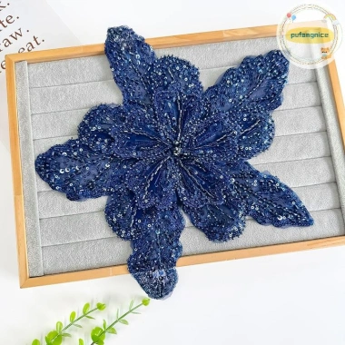 Pufangnice Hoa Ba Chiều Nhiều Lớp Organza Pha Lê Đính Ngọc Trai - Trâm Phụ Kiện Trang Trí VN Giá Ưu Đãi 91.850 VND 19
