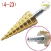 Pufangnice HSS Thép Bước Nón Mũi Khoan Titan 4-12/20/32mm Giá ưu đãi 42.130 VND 6