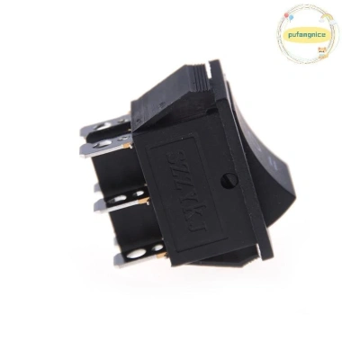 Pufangnice KCD4 Rocker Đen DPDT 6 Pin 16A/20A 250V-125V Bật/Tắt Giá 38.720₫ 4
