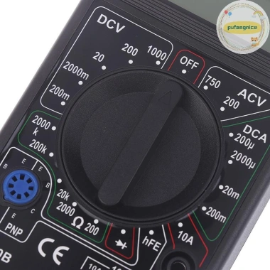 Pufangnice LCD Đồng hồ vạn năng kỹ thuật số - Vôn kế, Ohmmeter, Volt Tester, đo AC/DC, tần số - Giá 100.980₫ 6