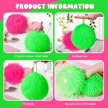 Puffer Ball 17cm Đồ chơi giảm căng thẳng, búp nảy, rèn luyện giác quan cho trẻ em